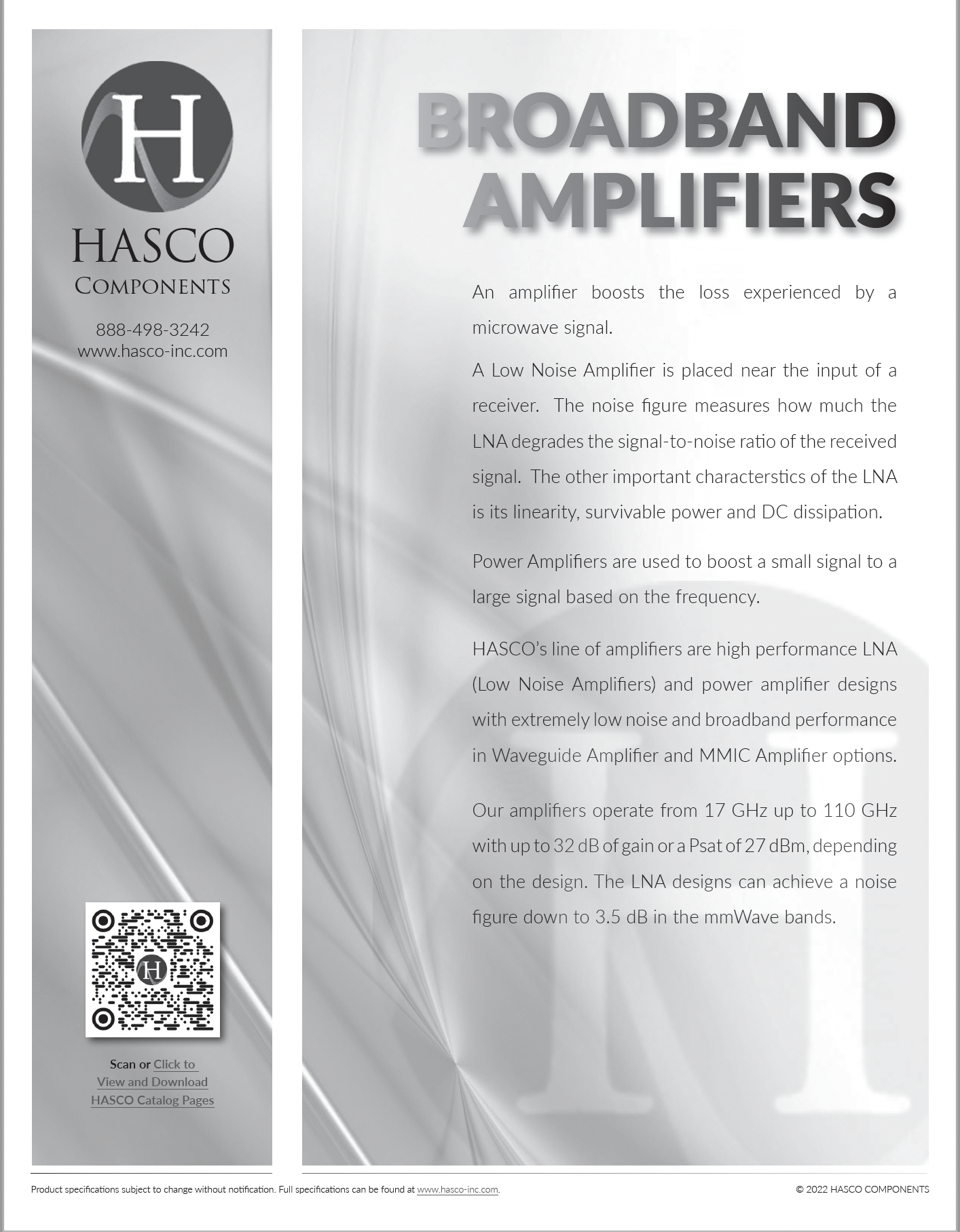 Thumbnail of Amplifiers Catalog