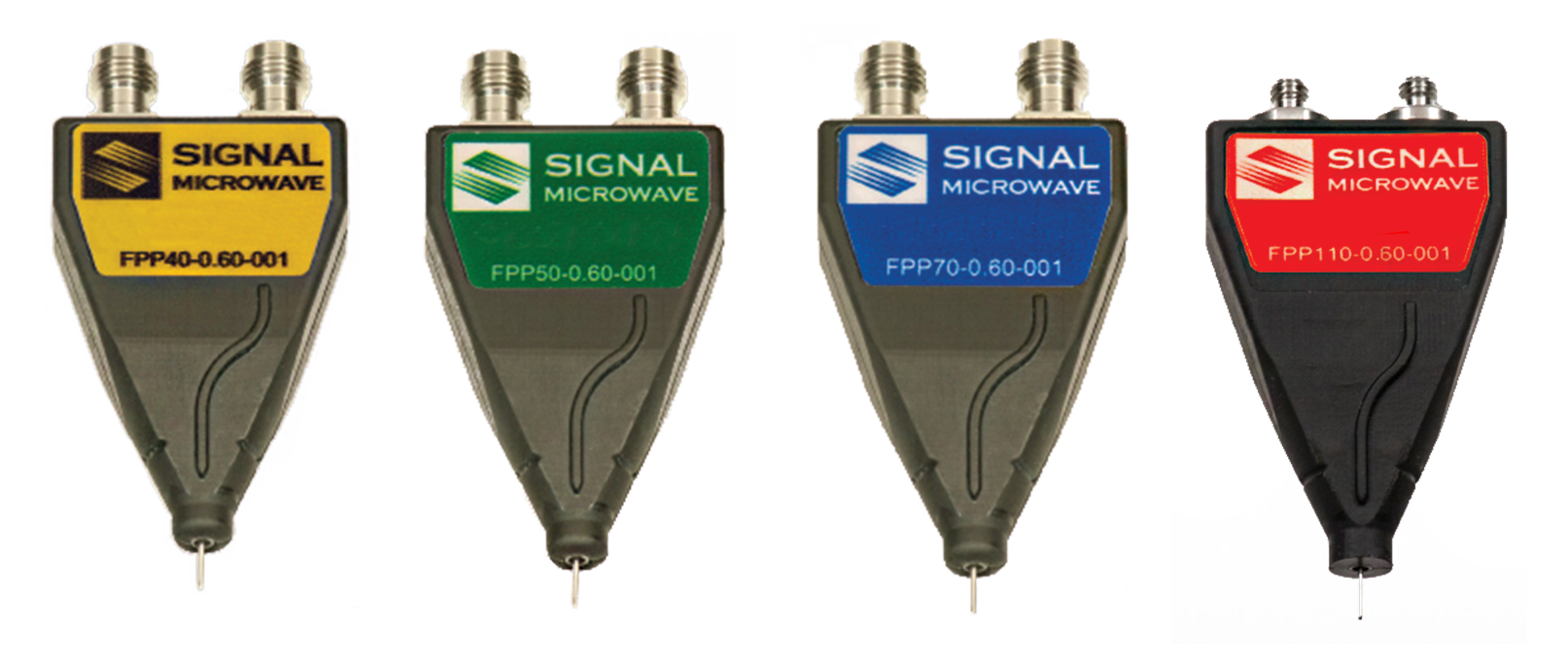 GigaProbes FPP probe series: 40, 50, 70 and 110 GHz families